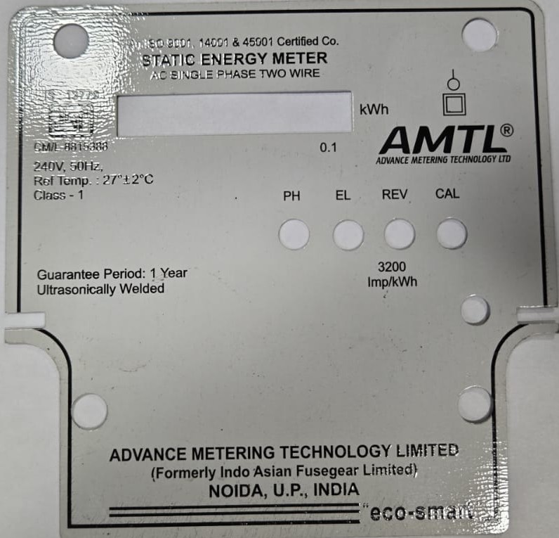 Meter Name Plates