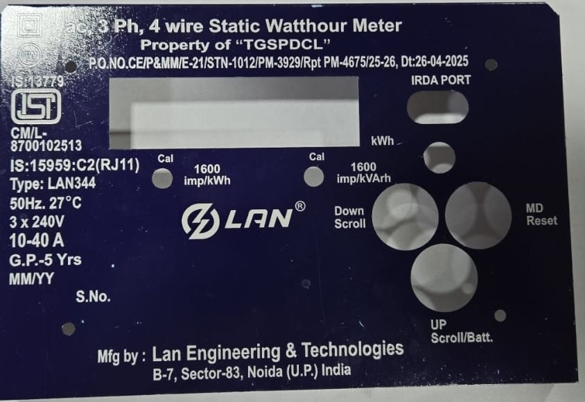 Meter Name Plates